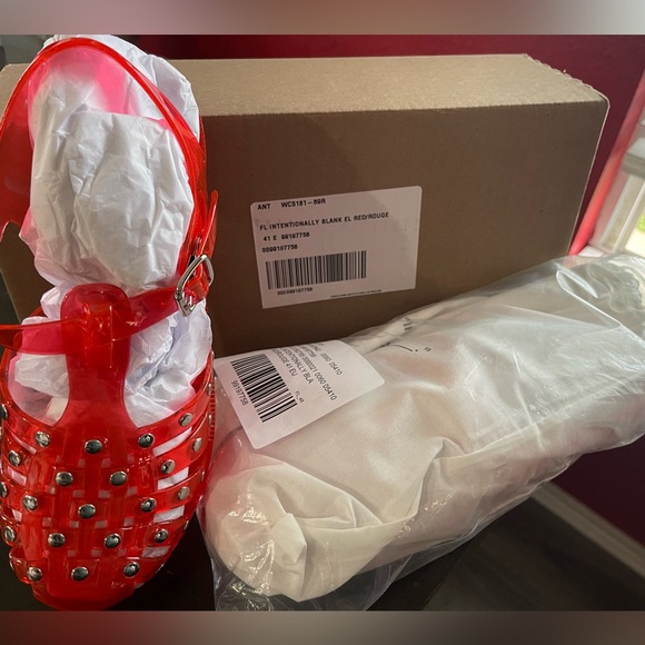 Intentionally Blank X Anthropologie Ellery Studded Jelly Sandals - Picture 5 of 10